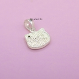 Mặt Dây Chuyền Bạc Trẻ Em Mặt Mèo Kitty Trơn M2409270043