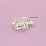 Mặt Dây Chuyền Bạc Trẻ Em S925 Hình Con Rùa Có Hình Đồng Xu Trên Lưng M2409270001