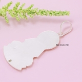Mặt Dây Chuyền Bạc Nữ Tượng Phật Quan Thế Âm Bồ Tát Size Vừa Kín Mặt sau M2409240056