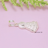 Mặt Dây Chuyền Bạc Nữ Tượng Phật Quan Thế Âm Bồ Tát Size Vừa Móc Treo Mảnh Nhỏ M2409240058