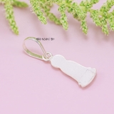 Mặt Dây Chuyền Bạc Nữ Tượng Phật Quan Thế Âm Bồ Tát Size Nhỏ M2409240059