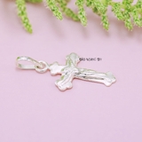 Mặt Dây Chuyền Bạc Nữ Hình Thánh Giá Có Tượng Chúa Giesu Size Nhỏ M2409250004