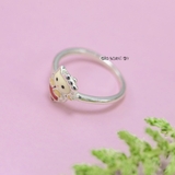 Nhẫn Bạc Trẻ Em Hình Mèo Kitty