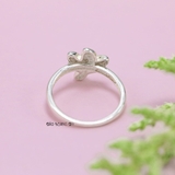 Nhẫn Bạc Trẻ Em Hình Cây Màu Xanh Ngọc N2409040029