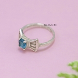 Nhẫn Bạc Trẻ Em Chiếc Nơ Gắn Đá Màu Xanh Dương N2409040071