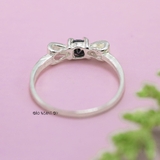 Nhẫn Bạc Nữ Hình Chiếc Nơ Đá Đen N2409040124