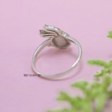 Nhẫn Bạc Trẻ Em Hình Mặt Thỏ Màu Trắng Vàng N2409040001