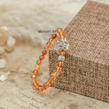 Vòng Hổ Phách Charm Cún Xinh V2409160013