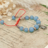 Vòng Đá Xanh Charm Heo Con V2409160008