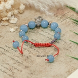 Vòng Đá Xanh Charm Heo Con V2409160008