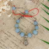 Vòng Đá Xanh Charm Heo Con V2409160008