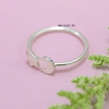 Nhẫn Bạc Trẻ Em Hình Trăng Sao N2409040059