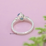 Nhẫn Bạc Trẻ Em Gắn Đá Màu Xanh Dương N2409040070