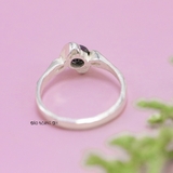 Nhẫn Bạc Trẻ Em Gắn Đá Màu Đen N2409040066