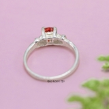 Nhẫn Bạc Trẻ Em Gắn Đá Màu Cam N2409040061