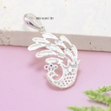 Mặt Dây Chuyền Bạc Nữ Hình Chim Công Đẹp Quyến Rũ M2409230043