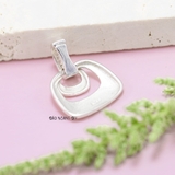 Mặt Dây Chuyền Bạc Nữ S925 Phay Thưa Sáng Đẹp Móc Đính Đá M2409230050
