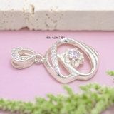 Mặt Dây Chuyền Bạc Nữ S925 Thiết Kế Hoa Nhỏ Xinh Trung Tâm M2409230071