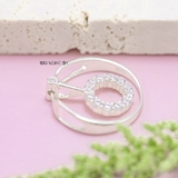 Mặt Dây Chuyền Bạc Nữ S925 Tròn Đôi Vòng Tròn Nhỏ Có Thể Chuyển Động M2409220045