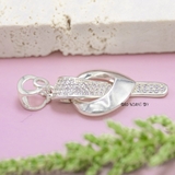 Mặt Dây Chuyền Bạc Nữ S925 Hình Sợi Dài Đính Đá M2409230067