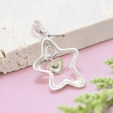 Mặt Dây Chuyền Bạc Nữ S925 Trơn Trái Tim Nhỏ M2409220017