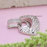 Mặt Dây Chuyền Bạc Nữ S925 Phay Sáng Đẹp Móc Đính Đá M2409230049