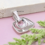 Mặt Dây Chuyền Bạc Nữ S925 Phay Sáng Đẹp Móc Đính Đá M2409230049