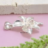 Mặt Dây Chuyền Bạc Nữ S999 Hoa Trơn Không Cành M2409220034