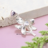 Mặt Dây Chuyền Bạc Nữ S999 Hoa Trơn Không Cành M2409220034