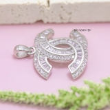 Mặt Dây Chuyền Bạc Nữ S925 Chữ X Đính Đá Đẹp Sang trọng M2409220021