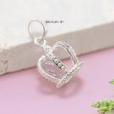 Mặt Dây Chuyền Bạc Nữ Phong Thủy Vương Miện