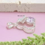 Mặt Dây Chuyền Bạc Nữ S990 Trái Tim và Cánh Bướm M2409230022
