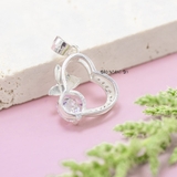 Mặt Dây Chuyền Bạc Nữ S990 Trái Tim và Cánh Bướm M2409230022