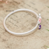 vòng tay bạc bé gái mặt vòng hình hello kitty V2409110031
