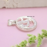 Mặt Dây Chuyền Bạc Nữ S990 2 Trái Tim Liền Kề M2409230019