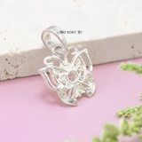 Mặt Dây Chuyền Bạc Nữ Cánh Bướm Đá Trắng Nhỏ M2409230024