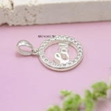 Mặt Dây Chuyền Bạc Nữ S990 Tròn Chữ Love M2409230020