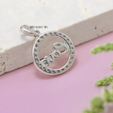 Mặt Dây Chuyền Bạc Nữ S990 Tròn Chữ Love M2409230020
