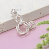 Mặt Dây Chuyền Bạc Trẻ Em S925 Mặt Gấu Tròn Xinh M2409270049