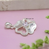 Mặt Dây Chuyền Bạc Nữ S925 Cỏ 4 Lá Đính Đá Đẹp Tinh Tế M2409230002