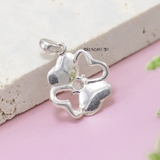 Mặt Dây Chuyền Bạc Nữ S925 Cỏ 4 Lá Đính Đá Đẹp Tinh Tế M2409230002