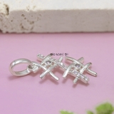 Mặt Dây Chuyền Bạc Nữ Kiểu Dấu Thăng Sáng Tạo M2409210025