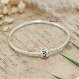 Vòng tay bạc nữ mặt vòng chamr cầu pandora V2409090021
