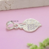 Mặt Dây Chuyền Bạc Nữ Hình Chiếc Lá In Hình Bàn Chân M2409210034