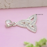 Mặt Dây Chuyền Bạc Nữ S925 3 Chiếc Lá Sáng Tạo M2409230016