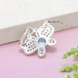 Mặt Dây Chuyền Bạc Nữ S990 Cánh Bướm Đá Xanh Tròn M2409220032
