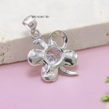 Mặt Dây Chuyền Bạc Nữ S925 Cánh Bướm Trơn Đá 7 Ly M2409230023