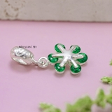 Mặt Dây Chuyền Bạc Nữ Hình 6 Cánh Hoa Đính Đá