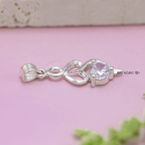 Mặt Dây Chuyền Bạc Nữ S925 Thiết Kế Đơn Giản Đính Đá Lấp Lánh M2409210003