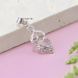 Mặt Dây Chuyền Bạc Nữ S925 Thiết Kế Đơn Giản Đính Đá Lấp Lánh M2409210003